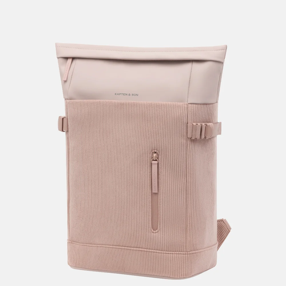 Kapten & Son Helsinki Pro Corduroy rugzak 15 inch rose clay